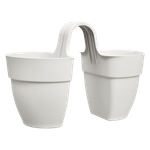 vibia campana flower twin 21cm blanc soie